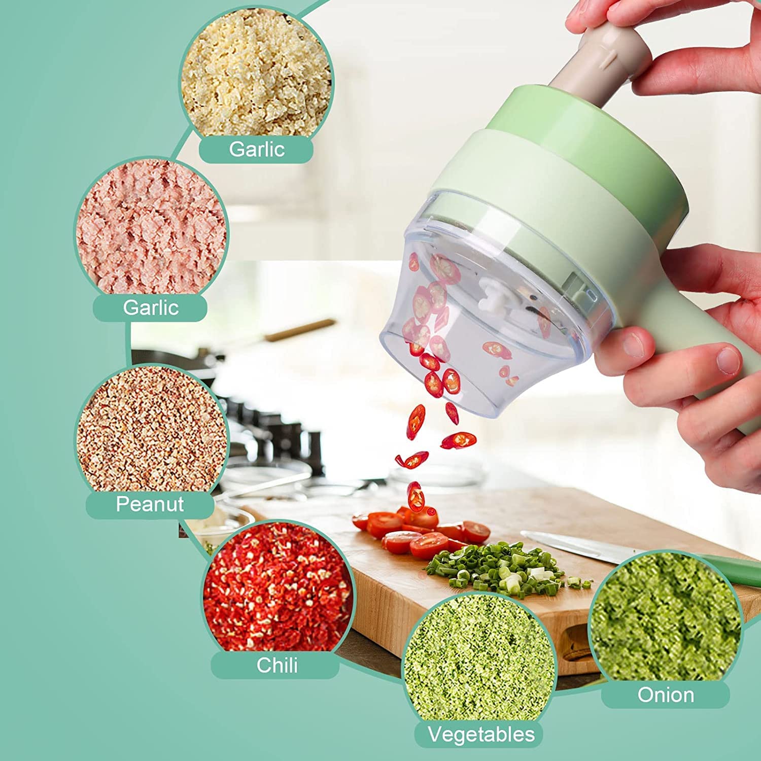 Rechargable vegetable cutter