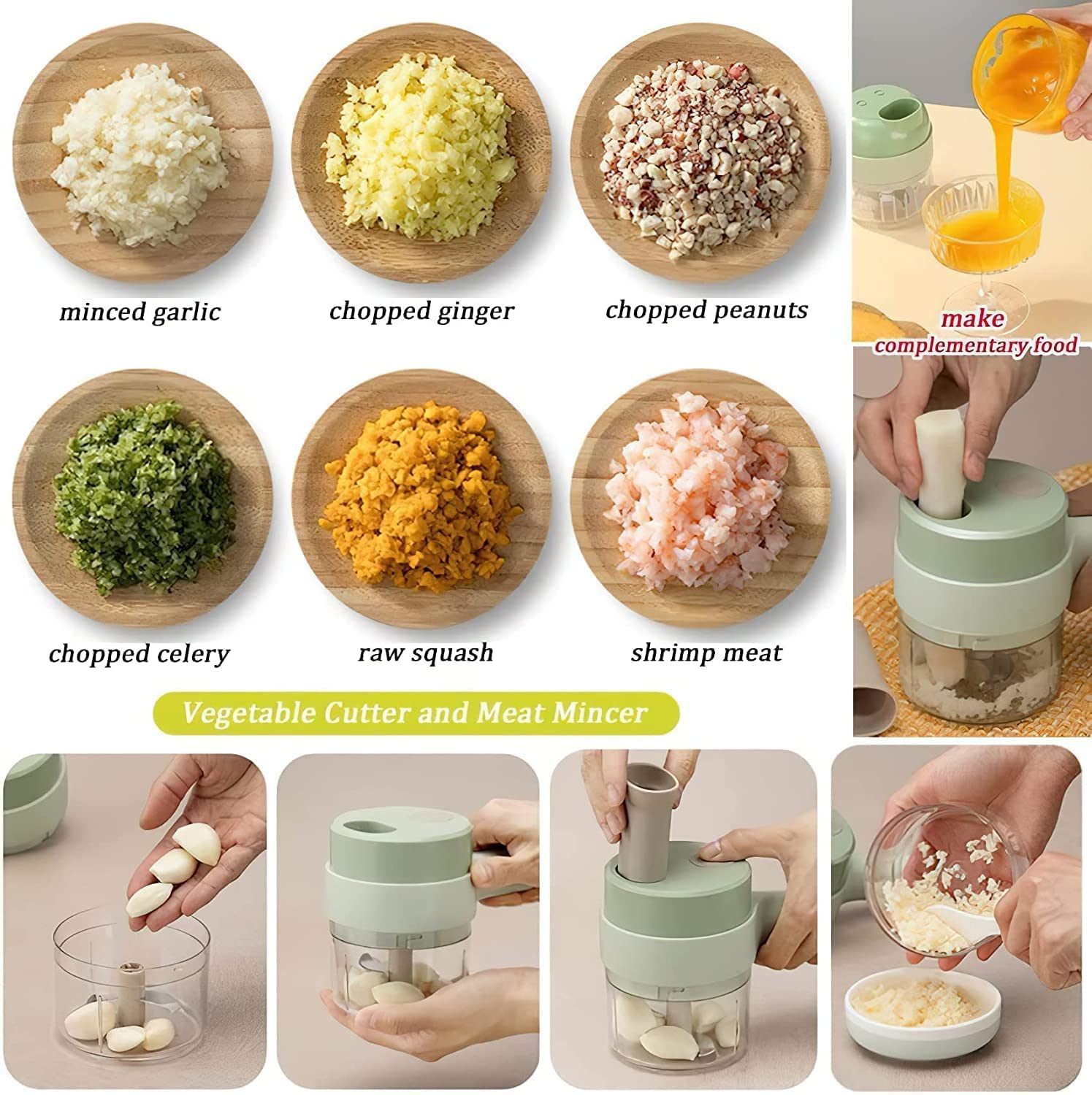 Rechargable vegetable cutter